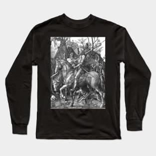 Knight and the Devil by Albrecht Durer Long Sleeve T-Shirt